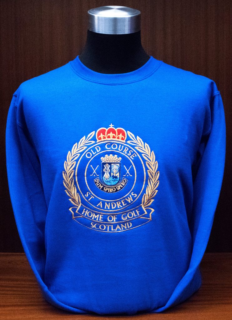 The St Andrews Gold Crested Sweatshirt - Golf Shop of St Andrews