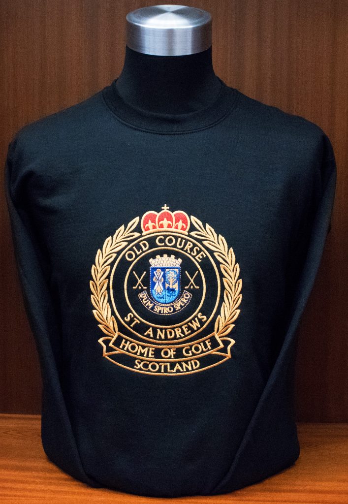 St Andrews Gold Crested Sweatshirts - Golf Shop of St Andrews
